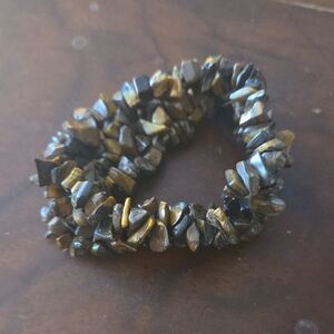Tiger Eye Chip Stretch Bracelet